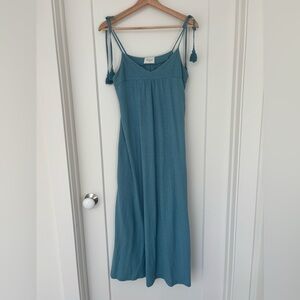 Wrap London Beach dress - Hemp & organic cotton - Jade - Size 6